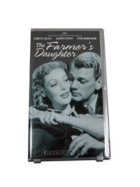 The Farmers Daughter VHS Tape Digitally Mastered 1994 Loretta Young Joseph Cotte